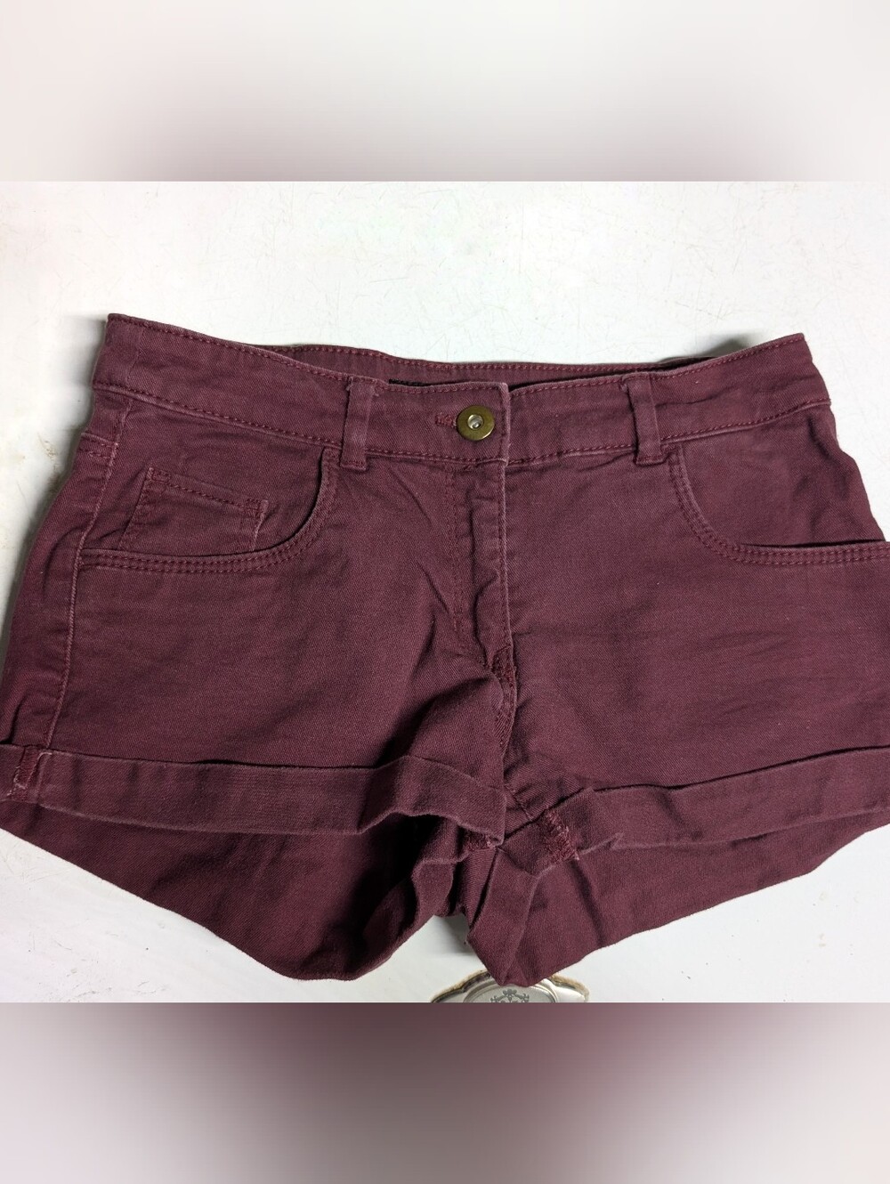 3/$20 H&M Burgundy Jean Shorts Low Rise Size 2